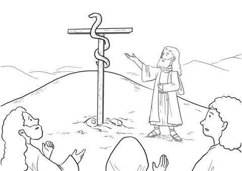 John 3 14 Nicodemus Comes To Jesus Secretly Coloring Page